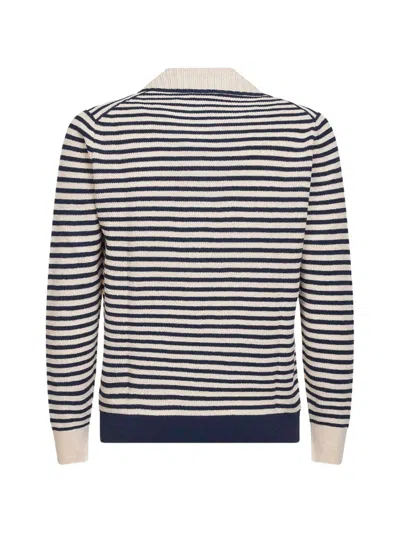 D4.0 Striped-pattern Polo Shirt In Multi