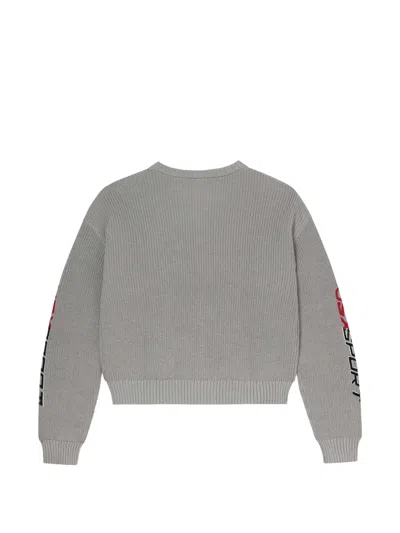 Vale Ribbed Knit Pullover In Gray