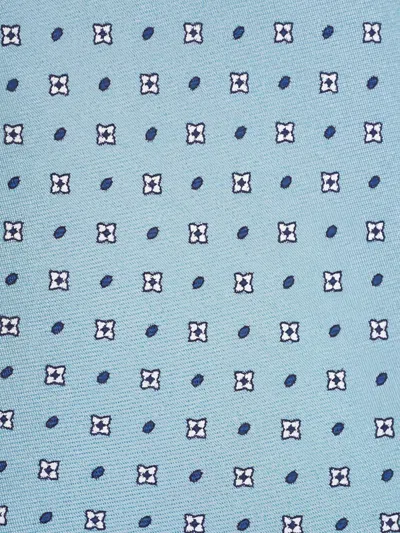 Canali Patterned Tie In Neutral