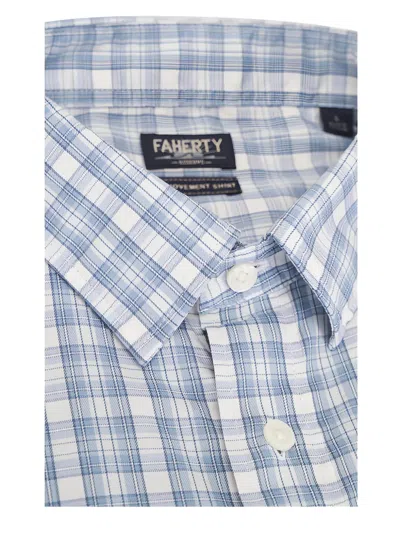 Faherty Checked Shirt In Blue