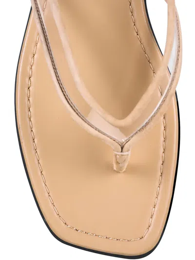 Veronica Beard Clear Strap Sandals In Neutral
