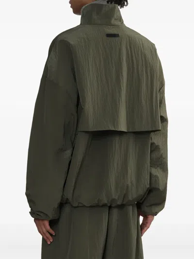 Essentials Logo-patch Sweatshirt In Green