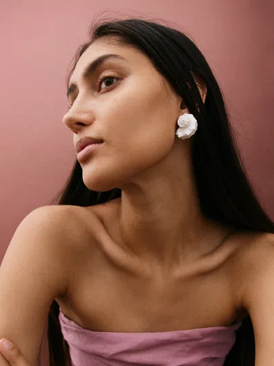 Baublebar Santana Shell Statement Stud Earrings In Gold
