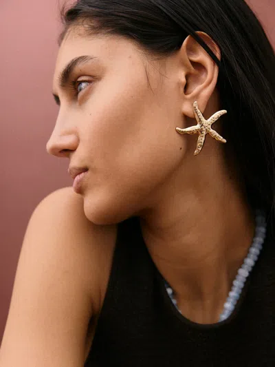 Baublebar Swept Up Starfish Earrings In Burgundy