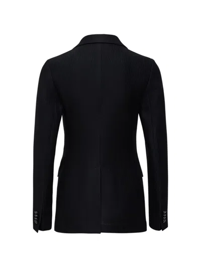 Tagliatore Single-breasted Blazer In Black