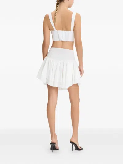 Donde Esteban Ruffled Mini Skirt In Multi