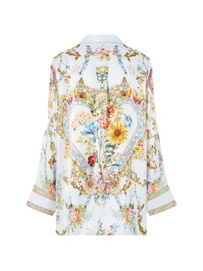 Camilla Printed Blazer In Multi
