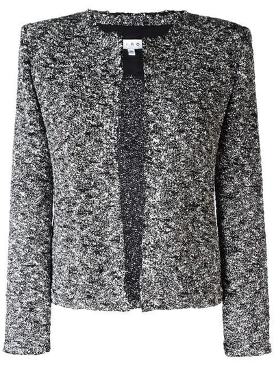 Iro Chada Knit Jacket In Black-white