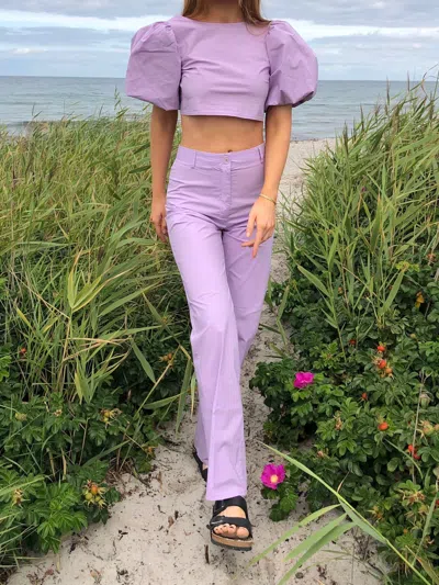 Djerf Avenue Cotton Candy Pants In Pink