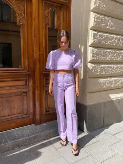 Djerf Avenue Cotton Candy Pants In Pink