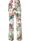 GUCCI FLORA SNAKE PRINT TROUSERS,454813ZIP7211821801