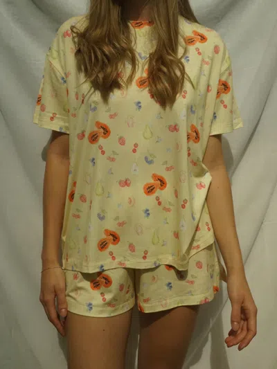 Djerf Avenue Go Slow Tee Fruit In Multi