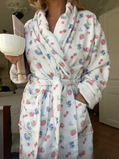 Djerf Avenue Robe Summer Berries In White