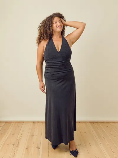 Djerf Avenue Celebration Dress Ash In Black