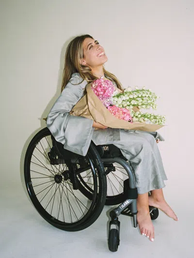 Djerf Avenue Dream Skirt Rain In Neutral