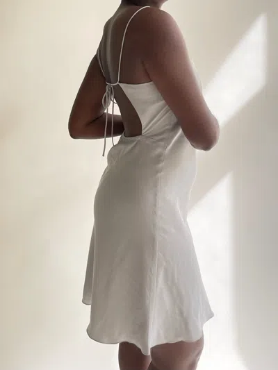 Djerf Avenue Dream Dress Mini Pebble In Gray