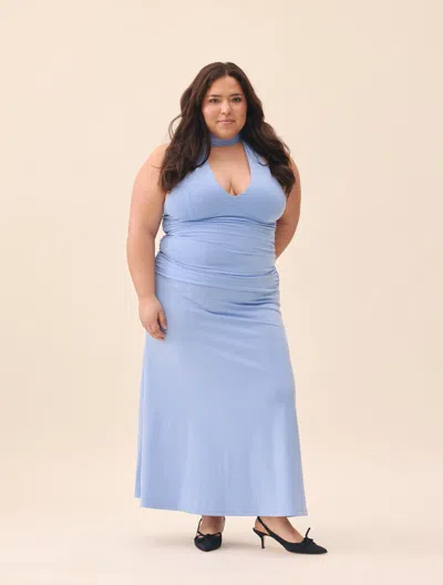 Djerf Avenue Celebration Dress Dove Blue