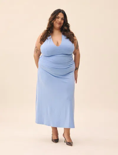 Djerf Avenue Celebration Dress Dove Blue