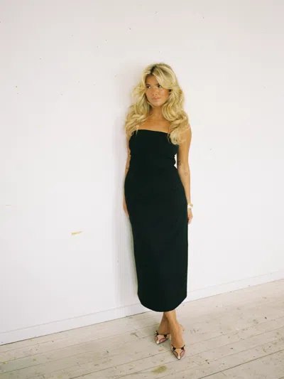 Djerf Avenue Midi Tube Dress Black