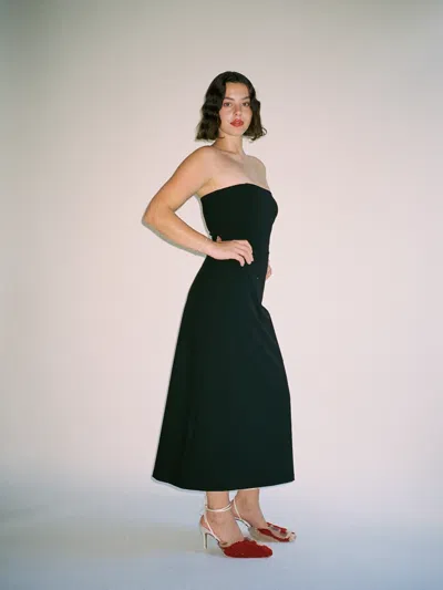 Djerf Avenue Midi Tube Dress Black
