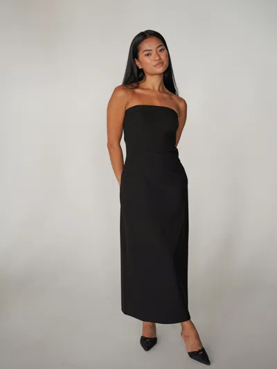 Djerf Avenue Midi Tube Dress Black