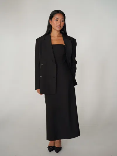 Djerf Avenue Midi Tube Dress Black