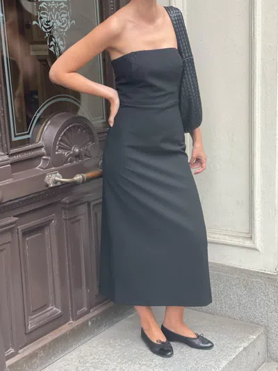 Djerf Avenue Midi Tube Dress Black