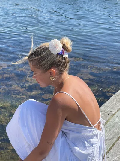 Djerf Avenue Breezy Dress White In Multi