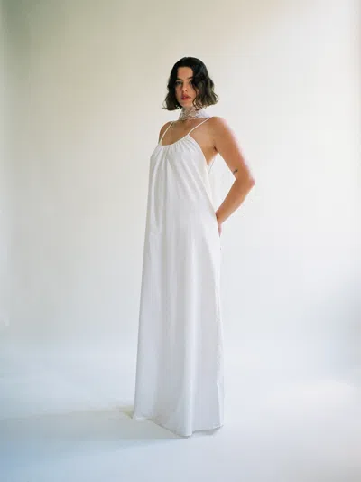 Djerf Avenue Breezy Dress White In Multi