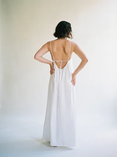 Djerf Avenue Breezy Dress White In Multi