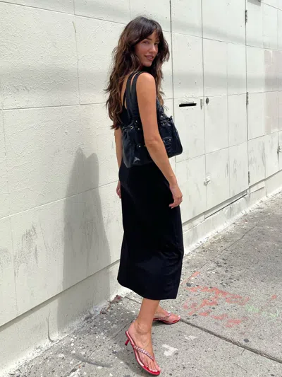 Djerf Avenue Daily Midi Dress Black