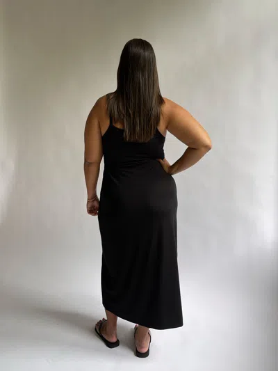 Djerf Avenue Daily Midi Dress Black