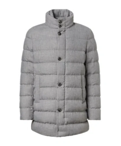 Herno Turtleneck Down Jacket In Gray