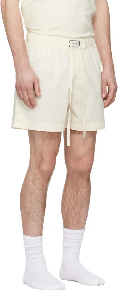 Entire Studios Drawstring Elasticated Shorts In Neutral
