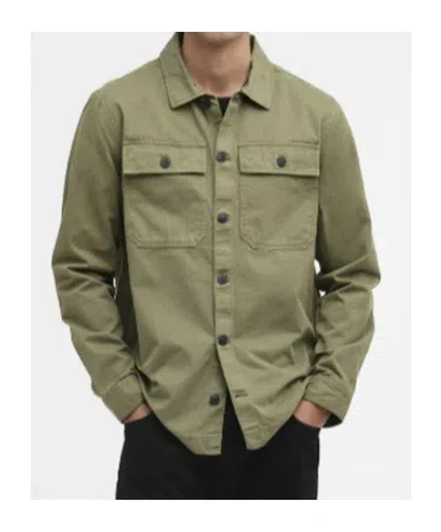 Barbour Buttoned Flap-pocket Overshirt In Green
