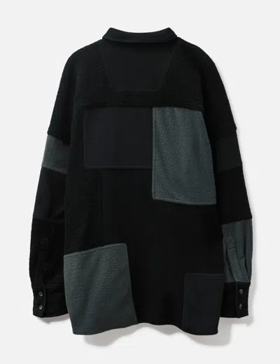 Ambush Patchwork Shirt In Black