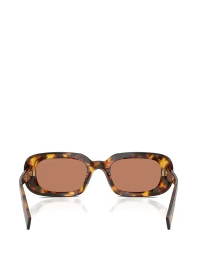 Miu Miu Rectangle-frame Sunglasses In Brown