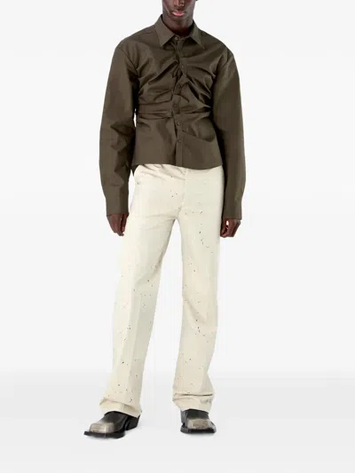 Camperlab Gathered Shirt In Brown