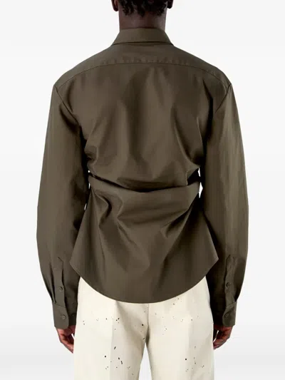 Camperlab Gathered Shirt In Brown