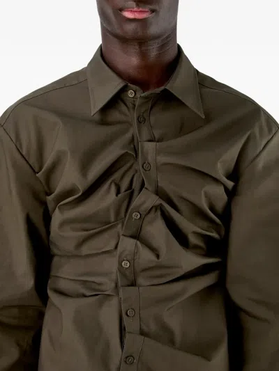 Camperlab Gathered Shirt In Brown