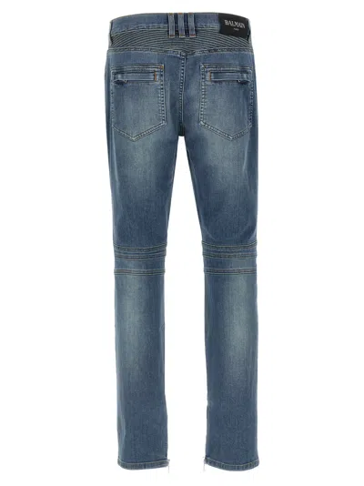 Balmain 'biker' Jeans In Blue