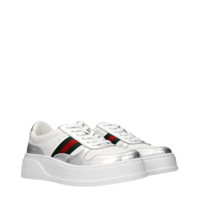 Gucci Sneakers Featuring Oversized Platform Sole In White