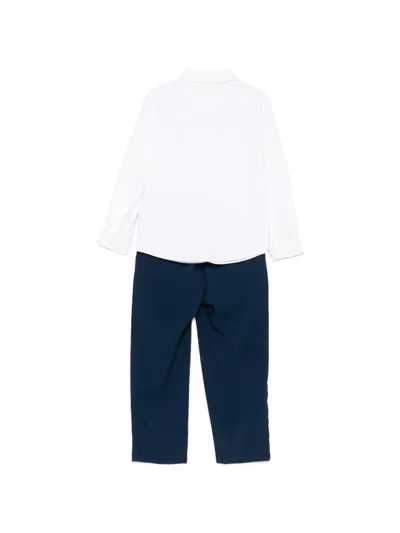 Lalalù Drawstring Pants Set In Blue
