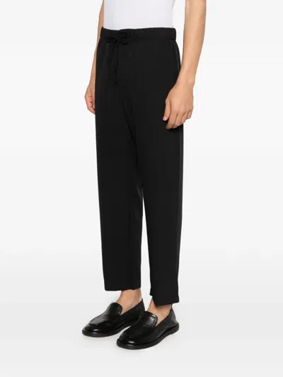 Imperial Drawstring Trousers In Black