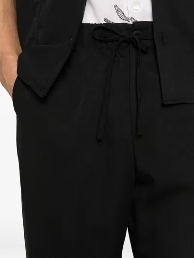 Imperial Drawstring Trousers In Black