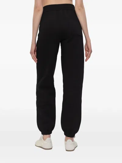 Jil Sander Drawstring Embroidered Track Pants In Black