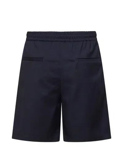 D4.0 Elasticated Pleat Shorts In Blue
