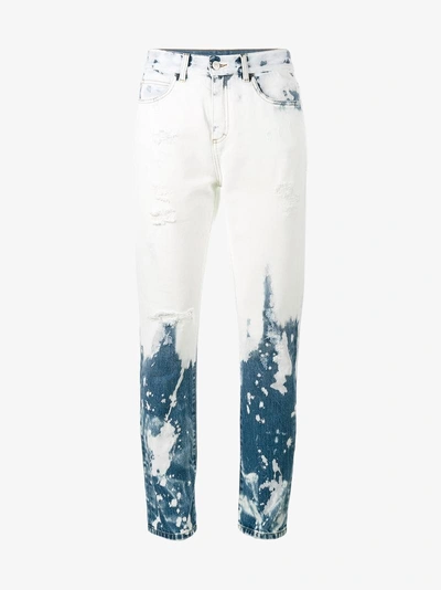 Shop Gucci Bleached Boyfriend Jeans