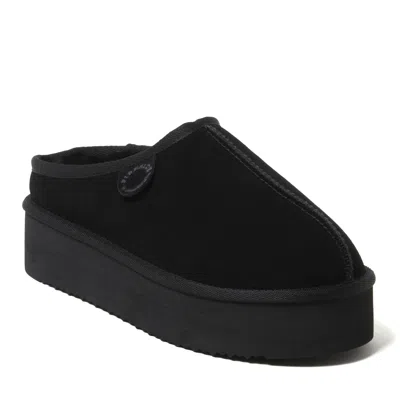 Dearfoams Queenstown Platform Slipper In Black