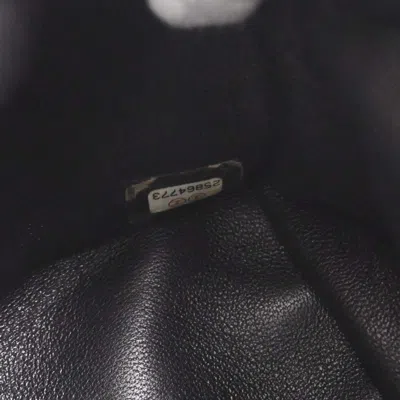 Pre-owned Chanel Waterfall Backpack Sequins With Leather Black Leather Backpack Bag ()